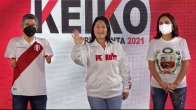 Rechtspopulistin Fujimori liegt bei Pr&auml;sidentschaftswahl in Peru vorn