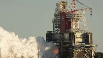 Raketen-Triebwerke f&uuml;r neues Mondprogramm der Nasa erfolgreich getestet