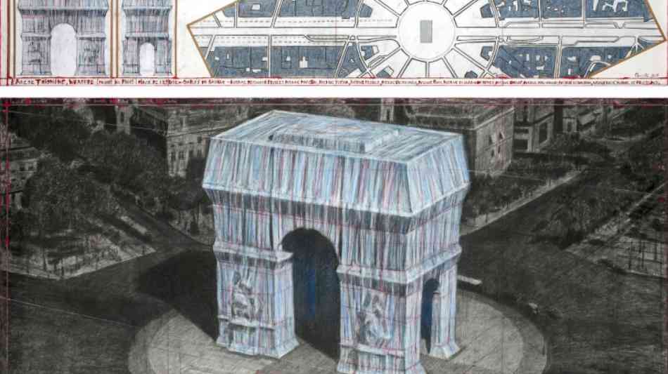 Christo verhüllt den Arc de Triomphe in Paris
