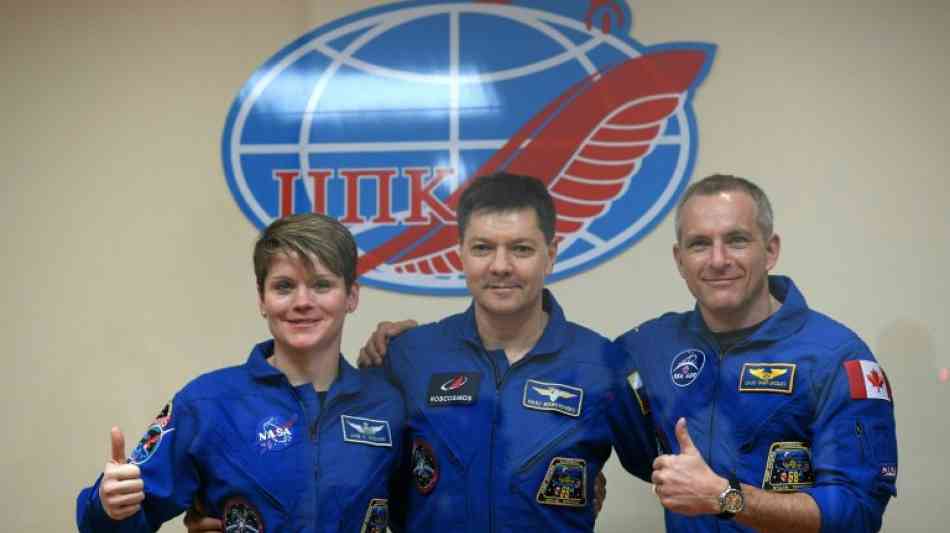 Forschung: Drei Raumfahrer in Sojus-Rakete zur ISS gestartet