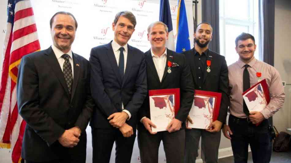 Drei Thalys-Helden aus den USA bekommen die französische Staatsbürgerschaft