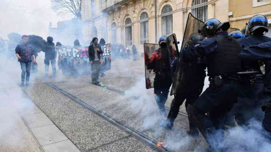 Viele Festnahmen bei Protesten gegen die Regierung in ganz Frankreich