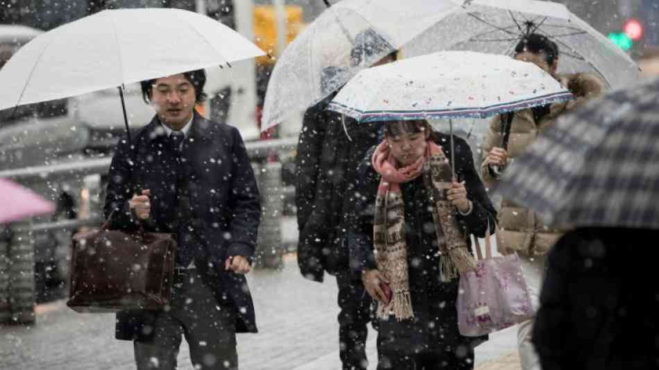 Japan: Erster Schneealarm in Tokio seit mehr als vier Jahren