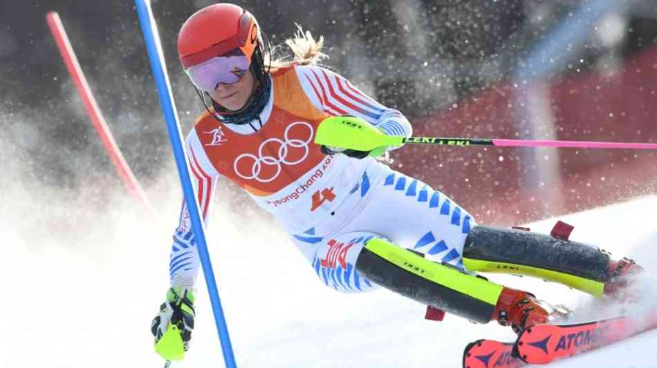 Olympische Winterspiele: Erster Slalom-Durchgang: Shiffrin nur Vierte