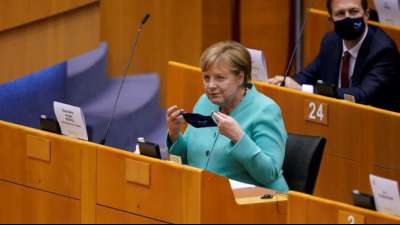 Merkel sieht Populismus durch Corona-Pandemie entblößt