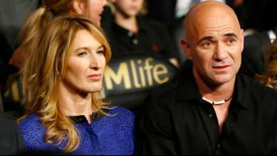 Steffi Graf und Andre Agassi feiern ihren 20. Hochzeitstag