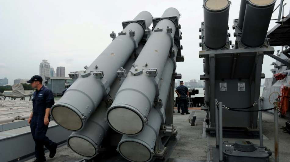 US-Kriegsschiff "USS Milius" durchf&auml;hrt Stra&szlig;e von Taiwan