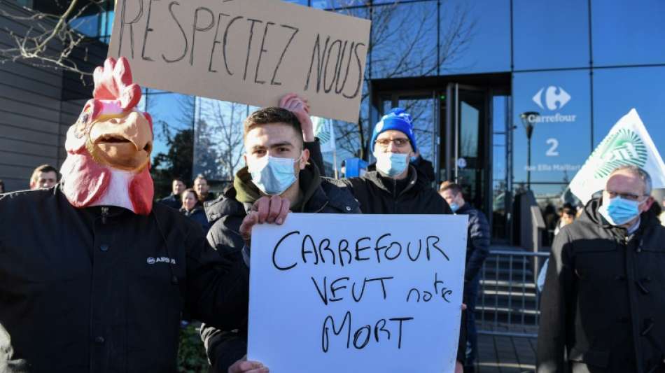 Geflügelhalter in Frankreich demonstrieren für höhere Eierpreise 