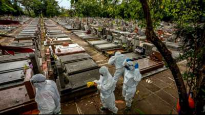 Zahl der Corona-Toten in Brasilien auf  400.000 angestiegen