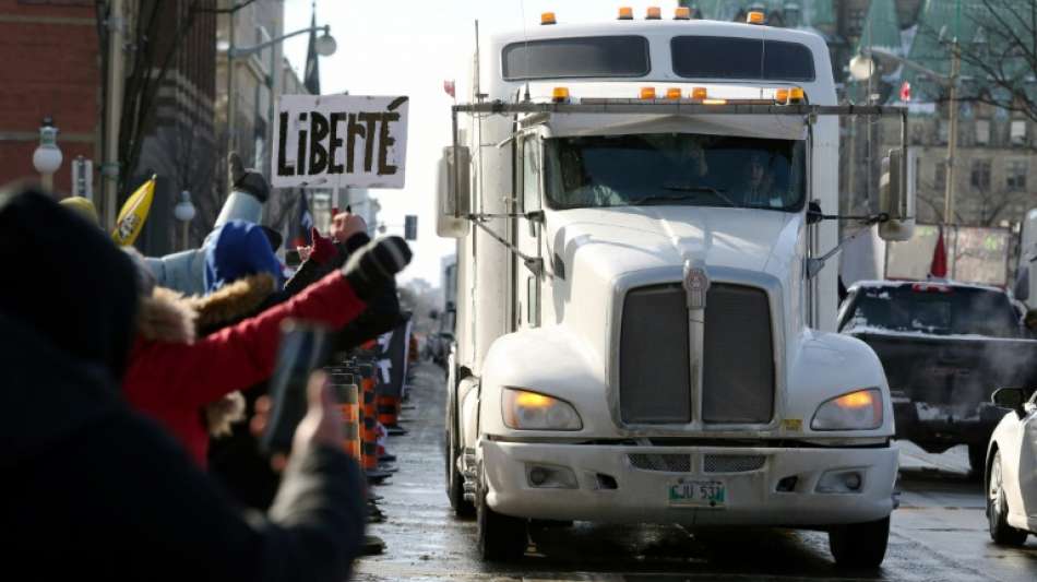 LKW-Fahrer in Kanada protestieren gegen Corona-Impfpflicht 