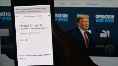 US-Au&szlig;enministerium gibt versehentlich vorzeitiges Ausscheiden Trumps bekannt