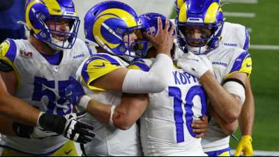 Favorit Los Angeles Rams gewinnen den 56. Super Bowl