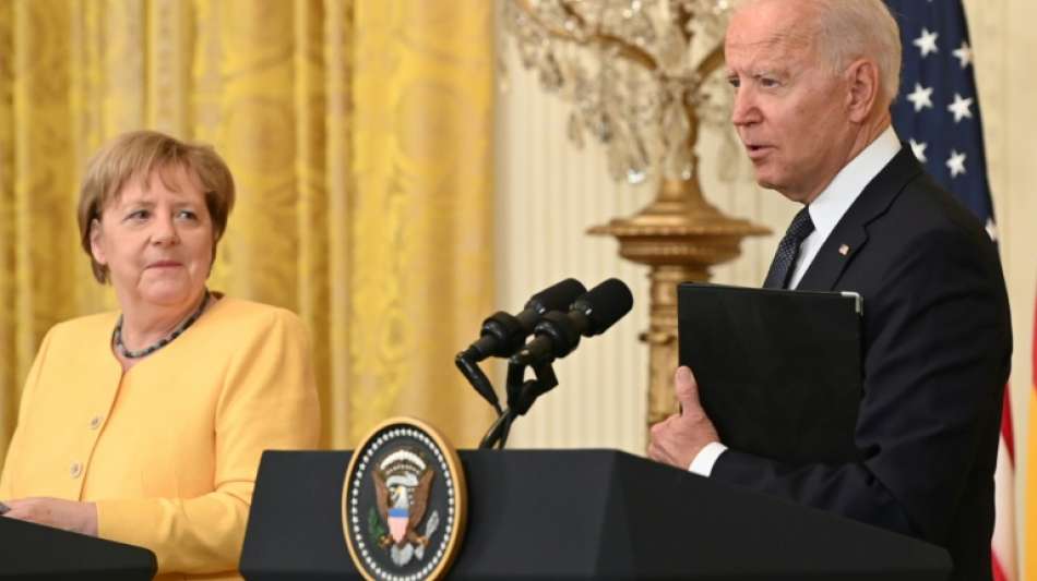 Merkel und Biden demonstrieren  Geschlossenheit trotz Differenzen