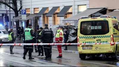 Polizei in Norwegen erschie&szlig;t mit Messer bewaffneten Mann