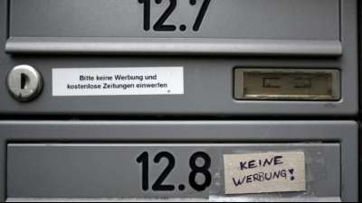 Umwelthilfe pl&auml;diert f&uuml;r "Werbung - Ja bitte"-Schilder an Briefk&auml;sten