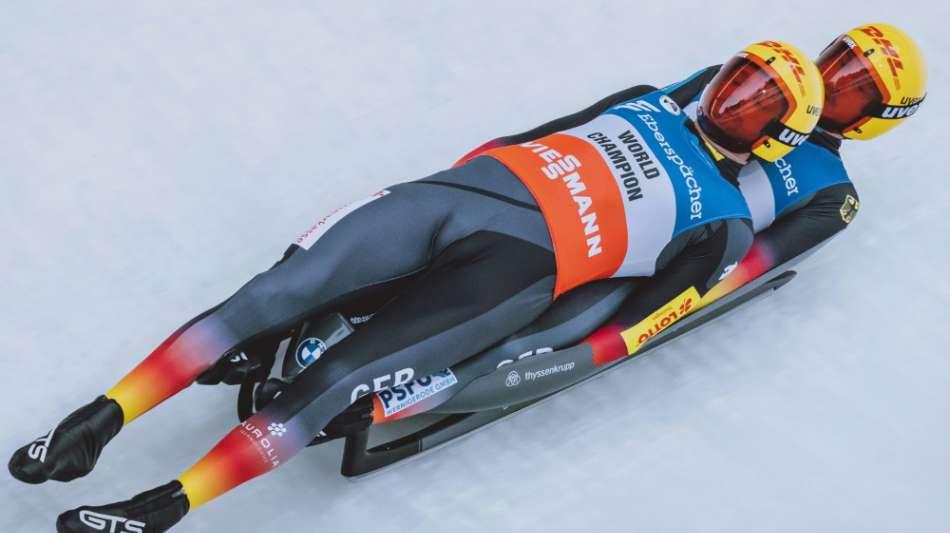 Rodeln: Deutsche Doppel in Igls klar geschlagen