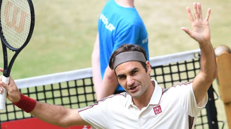 Tennisstar Roger Federer gewinnt zehnten Titel in Halle (Westf.)