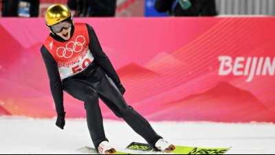 Geiger holt Bronze von der Gro&szlig;schanze - Gold an Lindvik