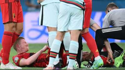 "Sah nicht gut aus": Belgien bangt um De Bruyne und Eden Hazard