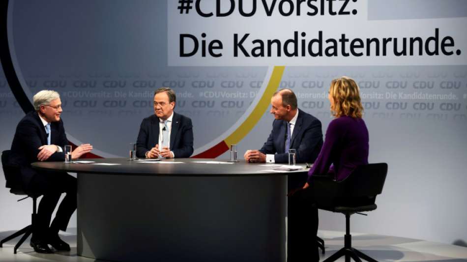 Letzter Schlagabtausch zwischen Kandidaten f&uuml;r den CDU-Vorsitz