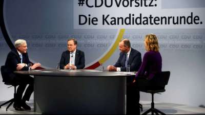 Letzter Schlagabtausch zwischen Kandidaten f&uuml;r den CDU-Vorsitz