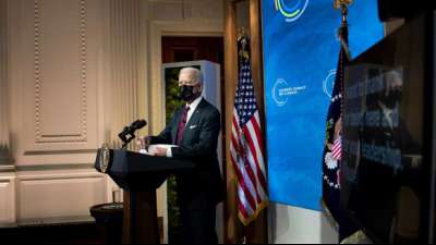 Biden ruft Welt bei Gipfel zu ehrgeizigeren Klimazielen auf
