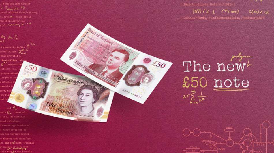 Bank of England w&uuml;rdigt Informatik-Pionier Turing mit neuer 50-Pfund-Note