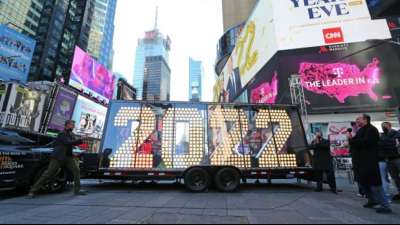 USA: Kaum noch Silvesterfeier am Times Square in New York