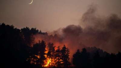 N&auml;chtlicher Regen sorgt in Waldbrandgebieten in Griechenland f&uuml;r Entspannung
