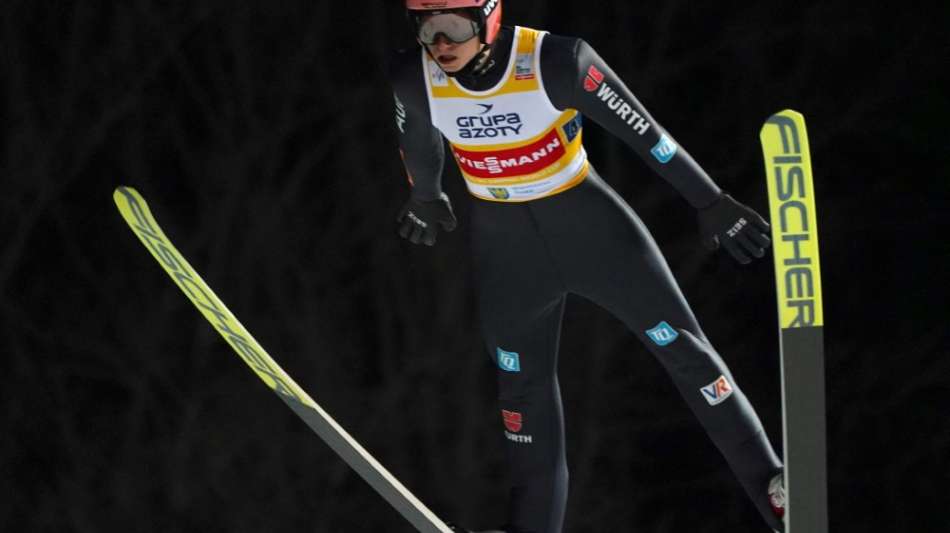 Skispringen: Geiger verpasst Podest knapp und baut Weltcup-Führung aus