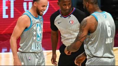 NBA: LeBron James und Curry gewinnen das Allstar-Game