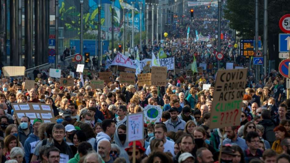 Zehntausende Belgier demonstrieren für mehr Klimaschutz