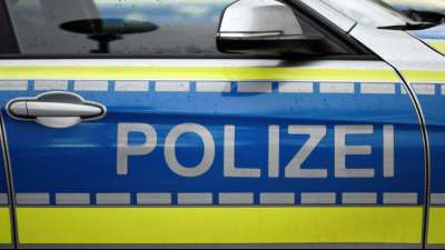 Neuruppin: Brandenburger Pferde knabbern Streifenwagen an