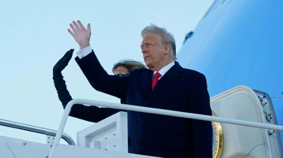 Scheidender US-Pr&auml;sident Trump auf dem Weg nach Florida