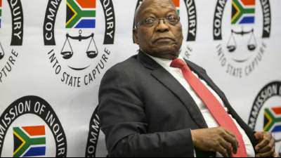 S&uuml;dafrikas Ex-Pr&auml;sident Zuma bleibt erneut Korruptions-Anh&ouml;rung fern