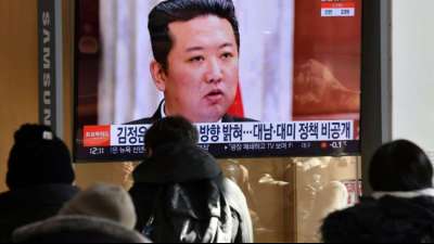 Nordkorea feuert mutma&szlig;liche ballistische Rakete Richtung Meer