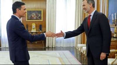 Spaniens König beauftragt Ministerpräsidenten Sánchez mit Regierungsbildung
