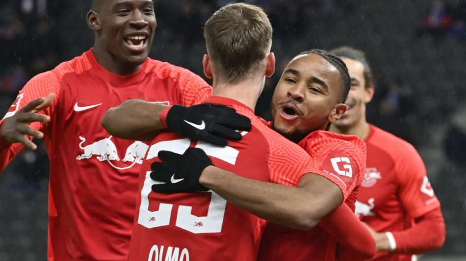 Fu&szlig;ball: RB Leipzig st&uuml;rzt Hertha BSC noch tiefer in die Krise