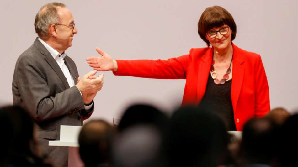 Esken und Walter-Borjans zu SPD-Vorsitzenden gewählt