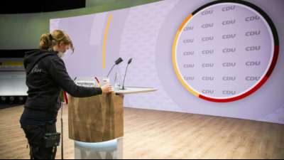 CDU beginnt Bundesparteitag zur Wahl eines neuen Vorsitzenden