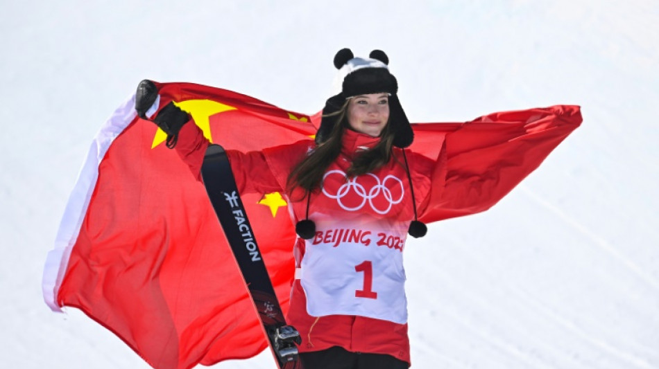 'Grateful' Gu wins halfpipe gold for third medal of Beijing Games