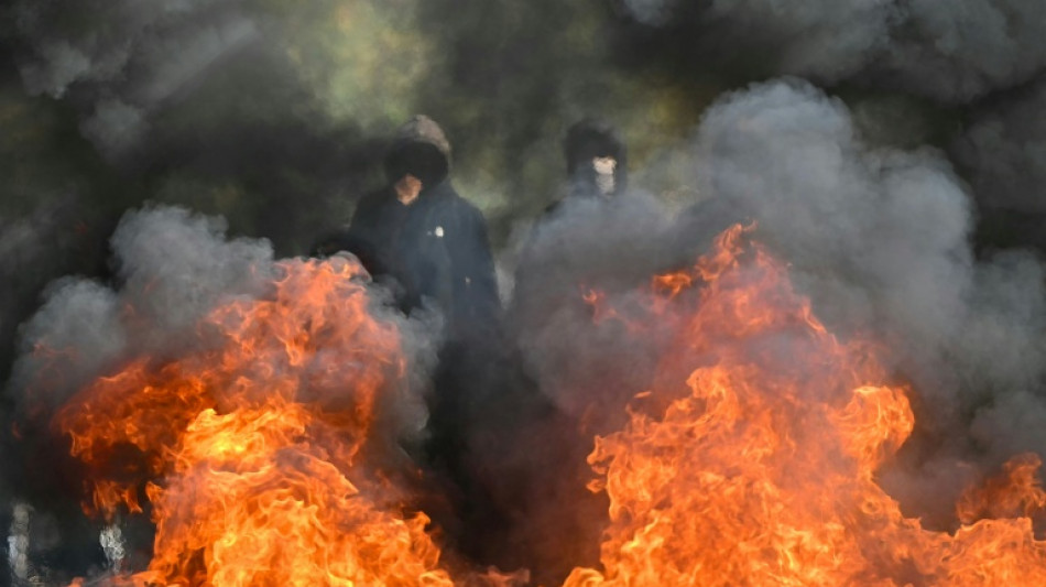 French school protests spread as fires, blockades deepen unrest