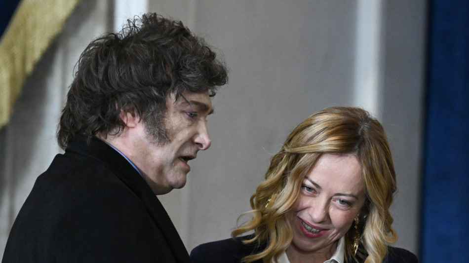 In corso un pranzo fra Meloni e Milei a Roma