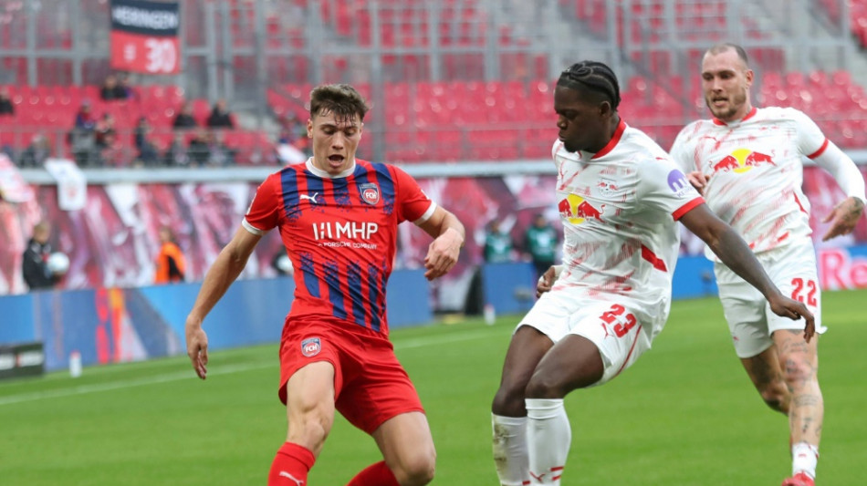 Fr&uuml;her Doppelschlag: Leipzig stolpert gegen Heidenheim