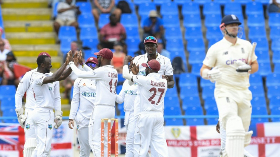 Roach strikes but England erase deficit against West Indies
