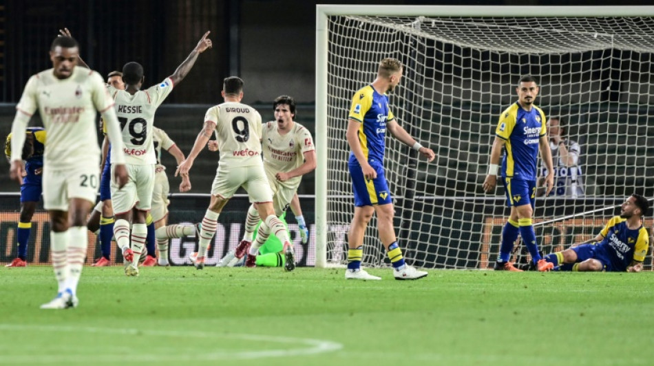 Tonali double at Verona helps Milan maintain two-point Serie A lead 