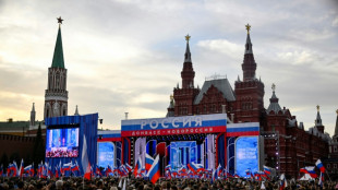 Tausende feiern in Moskau Jahrestag der Annexion von vier ukrainischen Regionen