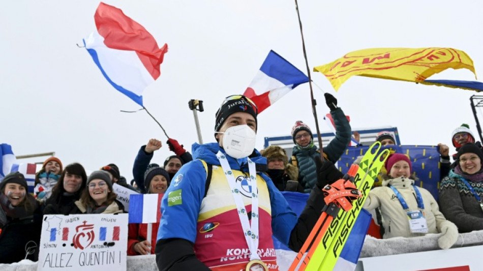Biathlon: Quentin Fillon Maillet, d'or et de cristal