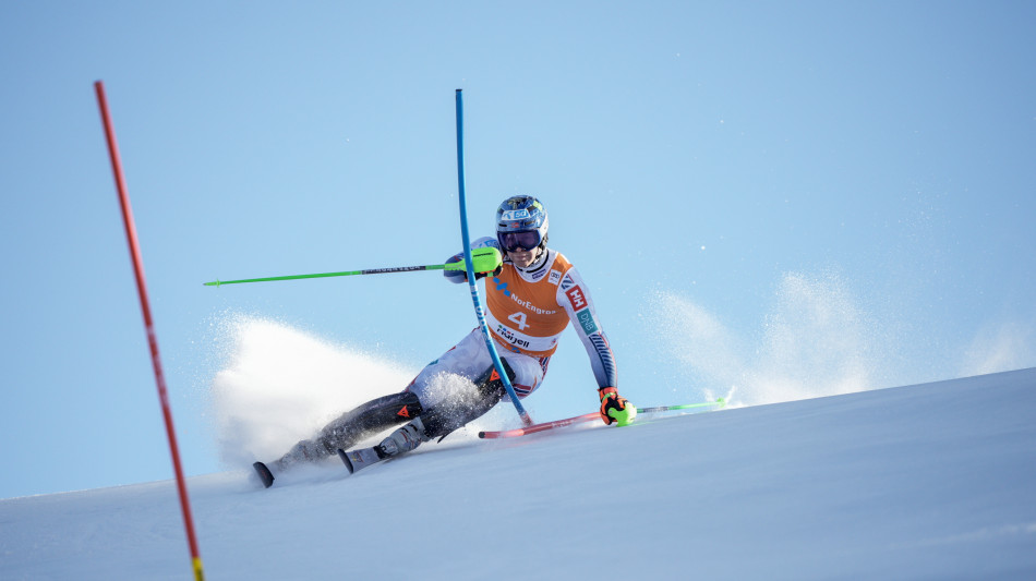 Finali cdm: Haugan guida l'ultimo slalom, Vinatzer indietro