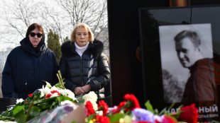 Hundreds of mourners pay tribute at Navalny's grave